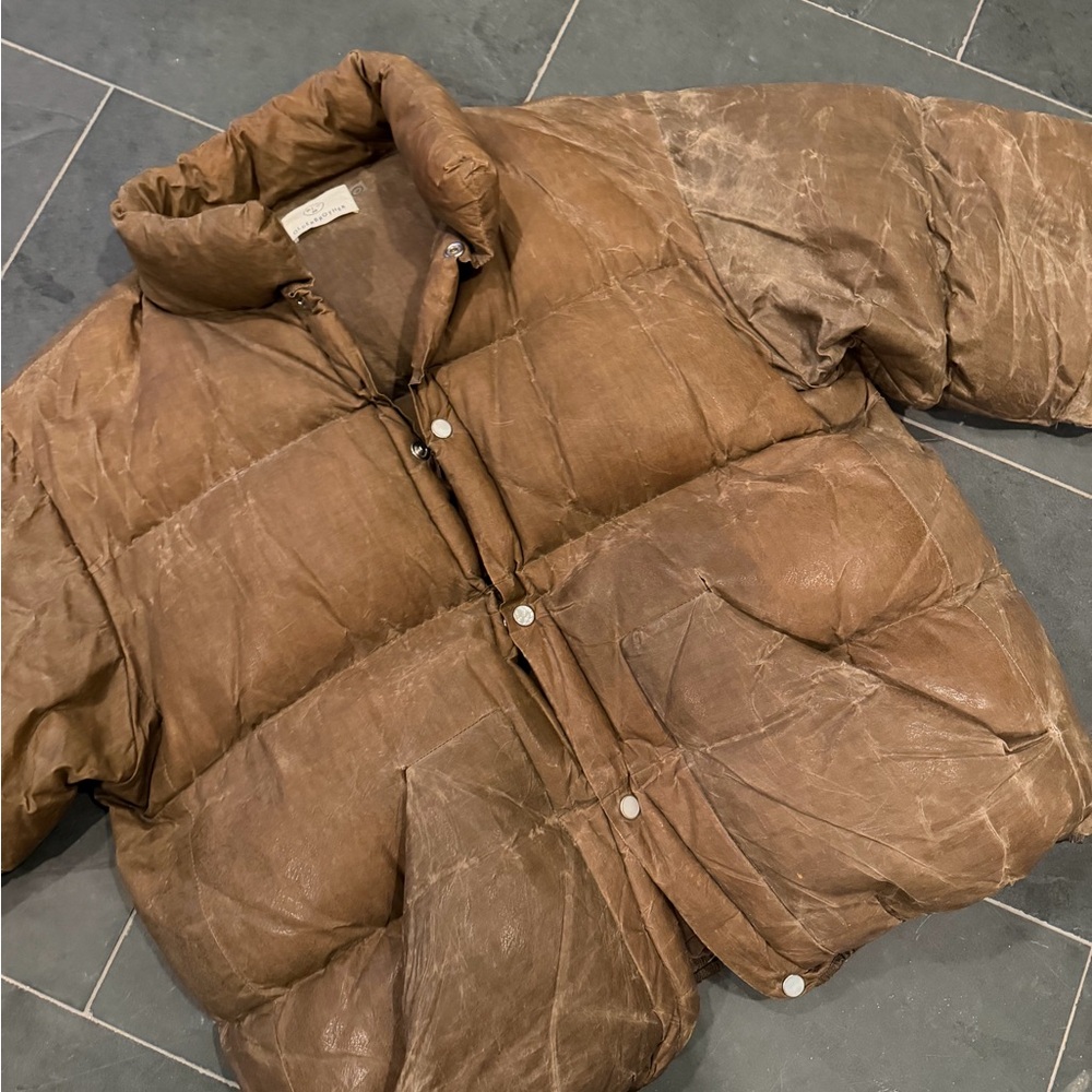 Olderbrother waxed Puffer Jacket